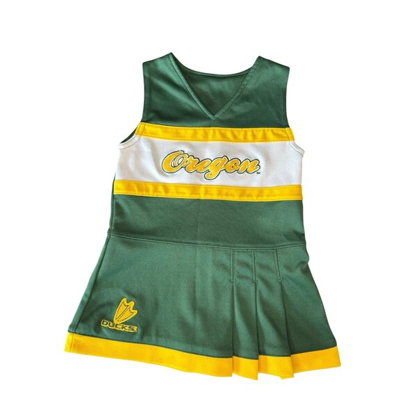 University Oregon Ducks Toddler Cheerleading Cheerleader Dress Outfit 24M 2T - Picture 1 of 2